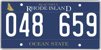 RI license plate 048659