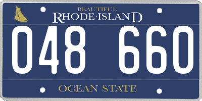 RI license plate 048660