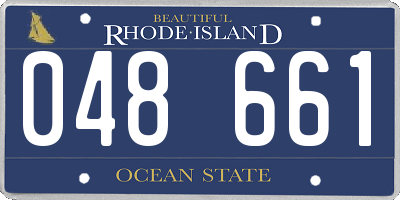 RI license plate 048661