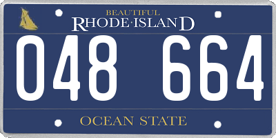 RI license plate 048664