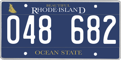 RI license plate 048682