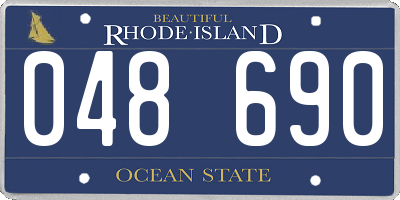 RI license plate 048690