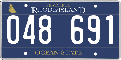 RI license plate 048691
