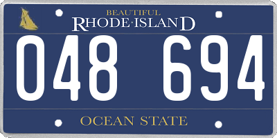 RI license plate 048694