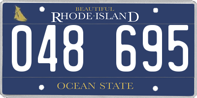 RI license plate 048695