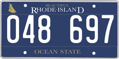RI license plate 048697