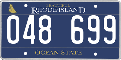 RI license plate 048699