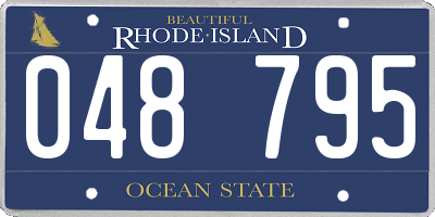 RI license plate 048795