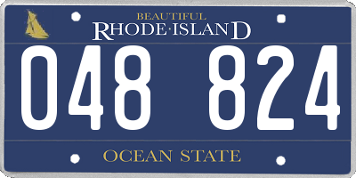 RI license plate 048824
