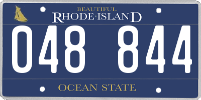 RI license plate 048844