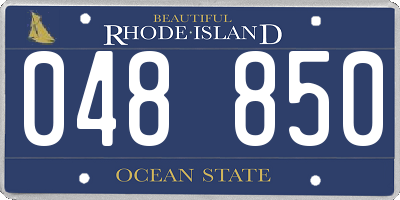 RI license plate 048850