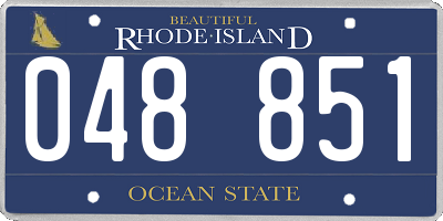RI license plate 048851