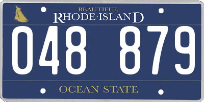 RI license plate 048879