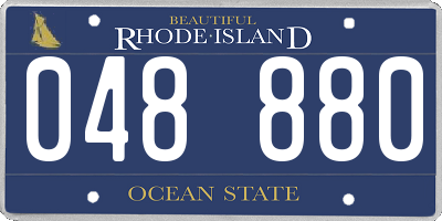 RI license plate 048880