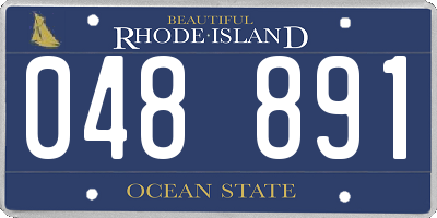 RI license plate 048891