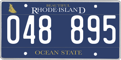 RI license plate 048895