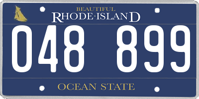 RI license plate 048899