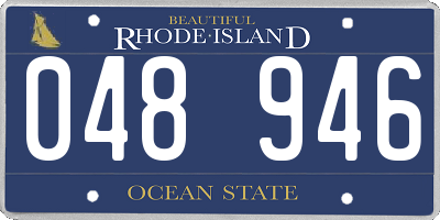 RI license plate 048946