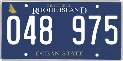 RI license plate 048975