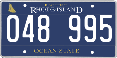 RI license plate 048995