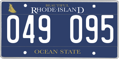 RI license plate 049095