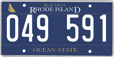 RI license plate 049591