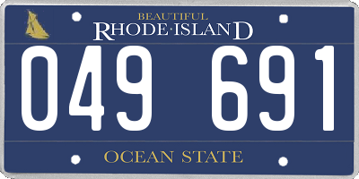 RI license plate 049691