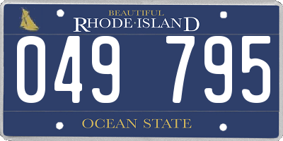 RI license plate 049795