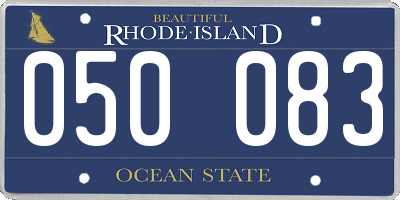 RI license plate 050083