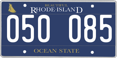 RI license plate 050085