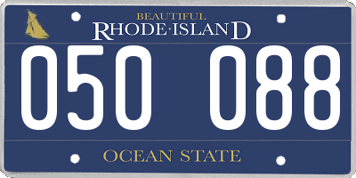 RI license plate 050088