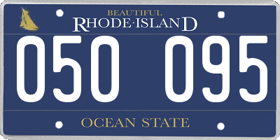 RI license plate 050095