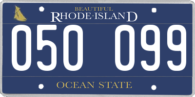 RI license plate 050099