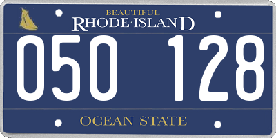 RI license plate 050128