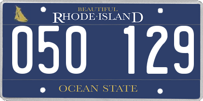 RI license plate 050129