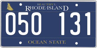 RI license plate 050131