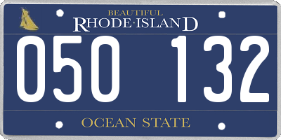 RI license plate 050132