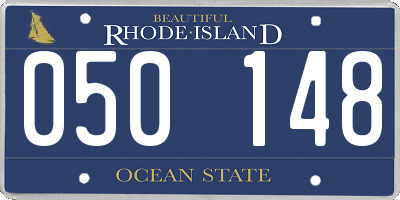 RI license plate 050148