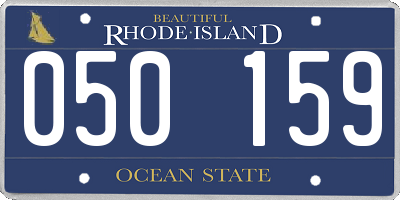 RI license plate 050159