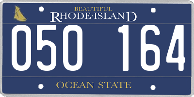 RI license plate 050164