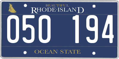 RI license plate 050194