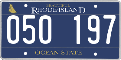 RI license plate 050197