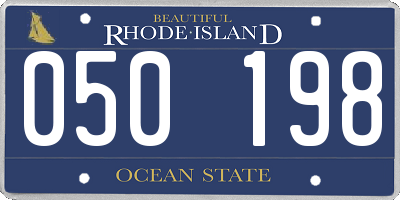 RI license plate 050198
