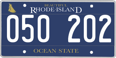 RI license plate 050202