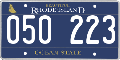 RI license plate 050223