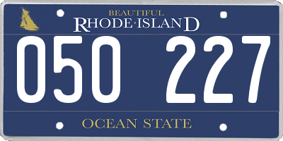 RI license plate 050227