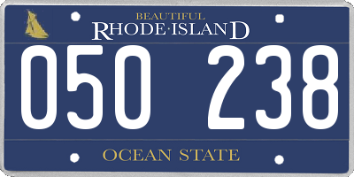 RI license plate 050238