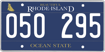 RI license plate 050295