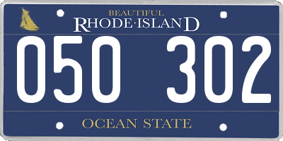 RI license plate 050302