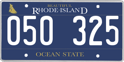RI license plate 050325